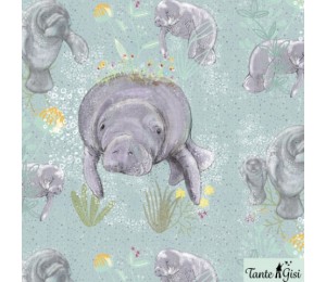 Bio Jersey Lillestoff - Manatee Seekuh